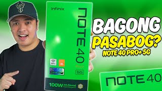 Infinix NOTE 40 PRO 5G  BAGONG PASABOG [upl. by Egdamlat]