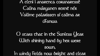 A Varda Elven Hymn to Elbereth Gilthoniel spoken by me  Quenya translation [upl. by Ben]