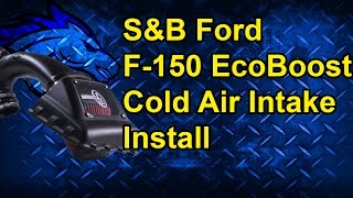 SampB Cold Air Intake Install 1114 Ford F150 EcoBoost 755067 [upl. by Duile]