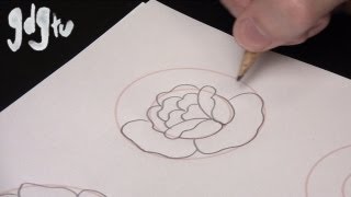 How to Draw Basic Traditional Rose Tattoo Designs by a Tattoo Aritist [upl. by Nilya]