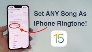 2022 How to set ANY Song as iPhone Ringtone  Free and No Computer [upl. by Colligan]