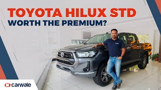 Toyota Hilux 2022 STD variant walkaround  Worth the Rs 7 lakh premium over the DMax VCross [upl. by Erdda]