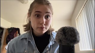 ASMR i cut my hair  tapping on sticker crafts [upl. by Asiluy]