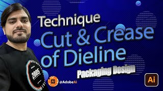 Cut amp Crease of Dieline Separatly  Packaging Design  Adobe Illustrator [upl. by Mihalco]