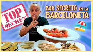 🤫 Bar SECRETO en la BARCELONETA 🦐 Marisco y pescado a buen precio ¿ME GUSTÓ [upl. by Sitoeht]