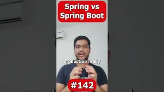 Spring vs Spring Boot java interview interviewtips springboot [upl. by Ajnek]