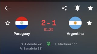 Paraguay vs Argentina football match [upl. by Aivilo]