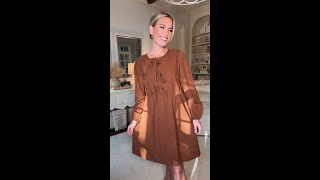 Amazon Fall Dress Try On Zesica Brand Review [upl. by Maupin]