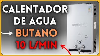 COZ 10 L Calentador de Agua Butano LPG Instantáneo Certificado CE sin Tanque 10 Lmin [upl. by Nosreip715]