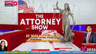 FY 2025 H1B VISA CAP PREDICTIONS AND STRATEGIES  IMMIGRATION ATTORNEY SHOW  TV9 USA [upl. by Nathanson]