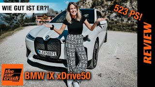 BMW iX xDrive50 im Test 2021 Wie GUT ist er wirklich 🤷🏼‍♀️ Fahrbericht  Review  Sport  Preis [upl. by Pepe]