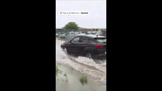 Flughafen Palma de Mallorca unter Wasser  DER SPIEGEL [upl. by Faxan]