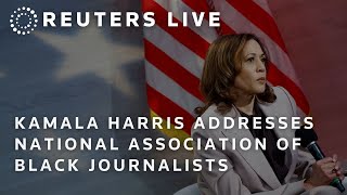 LIVE Kamala Harris addresses National Association of Black Journalists [upl. by Haroppiz]