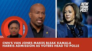 CNN’s Van Jones makes bleak Kamala Harris admission as voters head to polls [upl. by Eirac210]