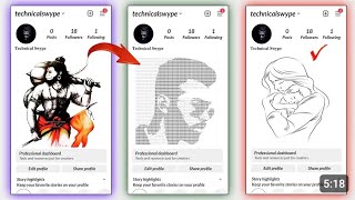 How to edit profile in instergram  instagram main profile photo kaise lagaye [upl. by Nyltiac]