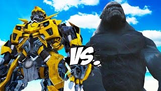 KING KONG VS BUMBLEBEE Transformers [upl. by Gorlicki]