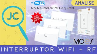 Interruptor Touch da MOES WIFI  RF que não precisa de NEUTRO [upl. by Leziar]