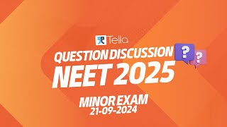 Minor Exam Questions Discussion  BATCH 1  Tella Neet Repeater [upl. by Rech]