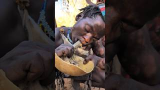 Hadzabe tribe man enjoying his favorite meal today 😋‼️hadzabetribe food [upl. by Rosinski606]