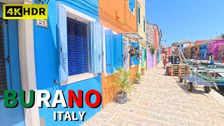 Burano ITALY 4K Walking TourEnjoy the colorful townscape to your hearts content [upl. by Eiclehc]