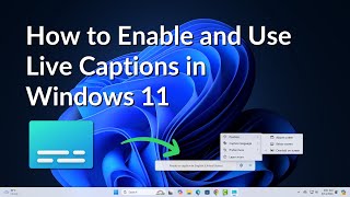 How to Enable and Use Live Captions on Windows 11 [upl. by Lalo]