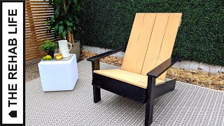 The 50 Modern Adirondack Chair  Easy DIY Project [upl. by Ykcub]