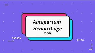 Antepartum Hemorrhage  APH  Prof Dr Dilruba Zeba [upl. by Yelac102]