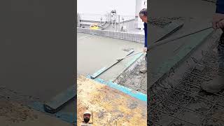 Floor leveling process construction floorleveling satisfying cement concrete concreting [upl. by Carpet154]