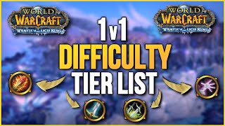 WotLK Classic 1v1 Difficulty PvP Tier List  Wrath of the Lich King Classic PvP [upl. by Iat266]