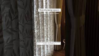 Transforming spaces Curtains ft Export House exporthouse curtains curtainsdesign plaincurtains [upl. by Leno]