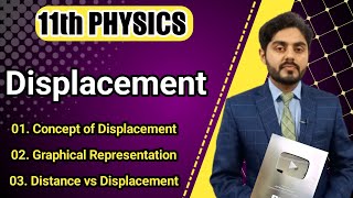 Displacement class 11 kpk board  11th class physics  Displacement vs Distance  federal board [upl. by Clair]