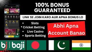 Baji Live Game BJ Baji  Baji 999 Download Link  100 Welcome Bonus [upl. by Leugimesoj]