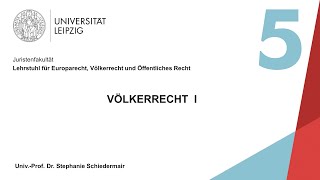 Vorlesung Völkerrecht I – Sitzung 5 24112020 [upl. by Behah]