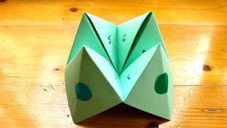 How to make a paper fortune teller or chatterbox [upl. by Enitsirc]