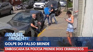 Polícia faz emboscada e prende dois golpistas em flagrante  Brasil Urgente [upl. by Brandais]