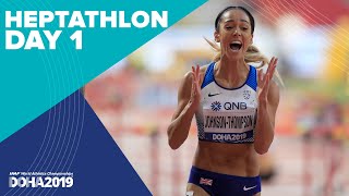 Heptathlon Day 1  World Athletics Championships Doha 2019 [upl. by Ydnik116]