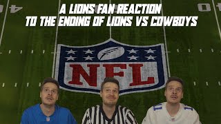 A Lions Fan Reaction to the Ending of Lions vs Cowboys [upl. by Nomled681]