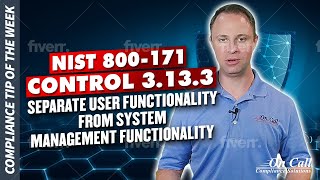 NIST 800171 Control 3133  Separate User Functionality from System Management Functionality [upl. by Llehsem]