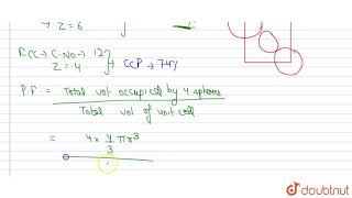 In a hexagonal close packed hcp structure of spheres the fraction of the volume [upl. by Odragde424]