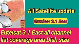 satellite tv channels frequencies list  Eutelsat 31 East update  lnb  Dish size [upl. by Vona]