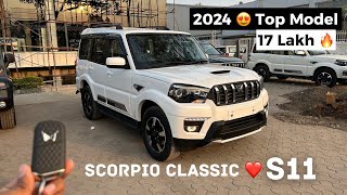 New Mahindra Scorpio Classic ❤️ S11 2024 Top Model mahindra scorpios11 [upl. by Aivata]