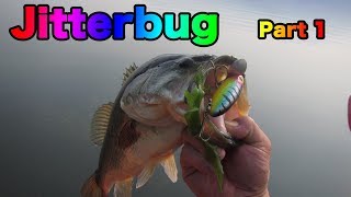 Arbogast Jitterbug Topwater Bass Fishing Evening session [upl. by Ailito]