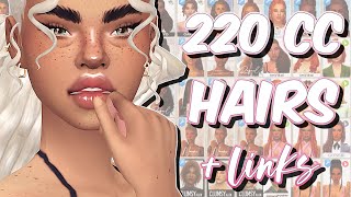 FEMALE HAIR COLLECTION PART 1 🌺  sims 4 maxis match cc  links [upl. by Kaitlynn]