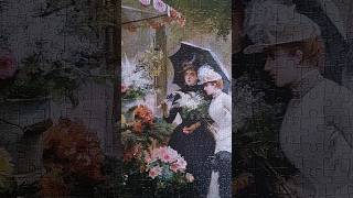 Louis Marie de Schryver《Flower stand in Paris》jigsawpuzzlecastorlandpuzzle캐스토랜드퍼즐parispuzzle [upl. by Aicittel]