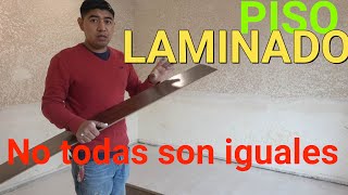 como instalar piso laminado  no todas son iguales [upl. by Bollay]