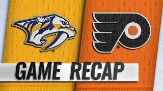 Voracek Giroux pace Flyers past Predators [upl. by Ycrep]