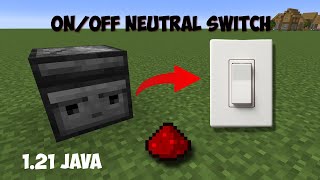 Minecraft 121 Easy Observer Switch Tutorial OnOffNeutral [upl. by Kin]