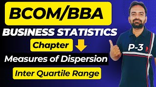 Measures of Dispersion part3  Inter Quartile Range Percentile Range Business Statistics BcomBBA [upl. by Claudia]