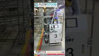 AGV docking with flow rack  Material Handling  FlowTube  FlowStore [upl. by North]