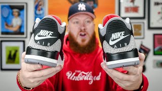 HOW GOOD ARE THE JORDAN 3 BLACK CEMENT SNEAKERS Early In Hand amp On Feet Review [upl. by Arec]